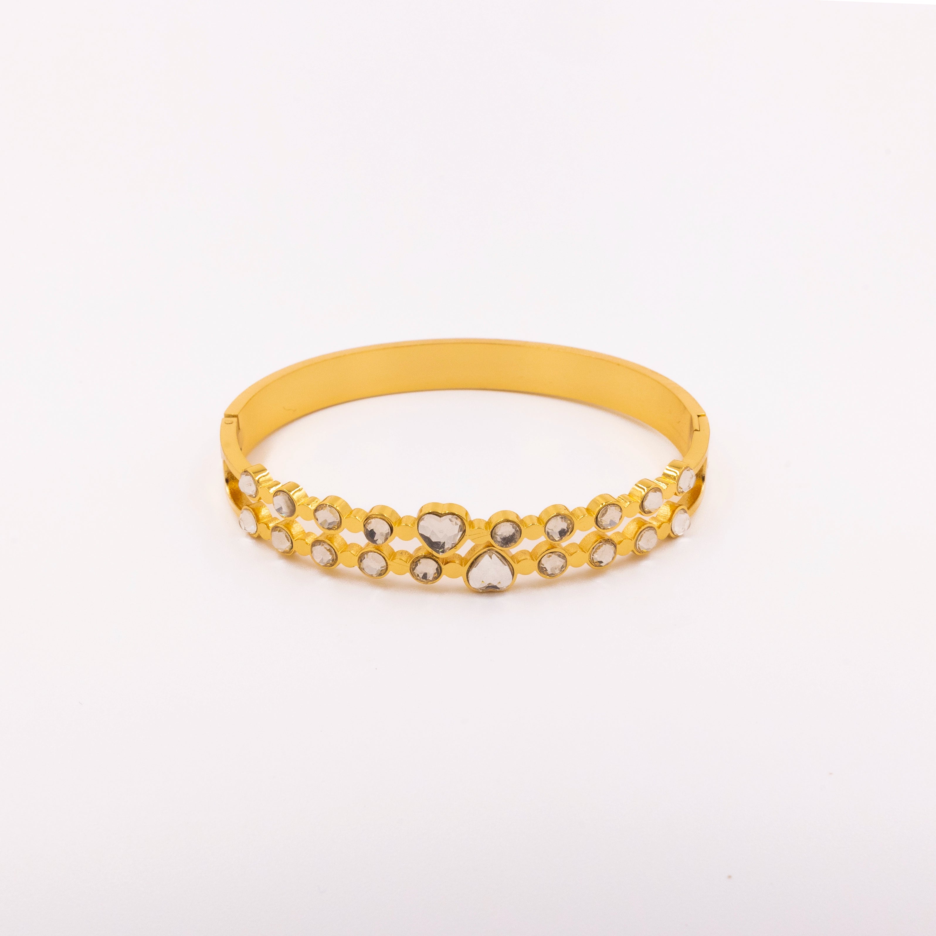 Diamond Heart Bracelet Kada