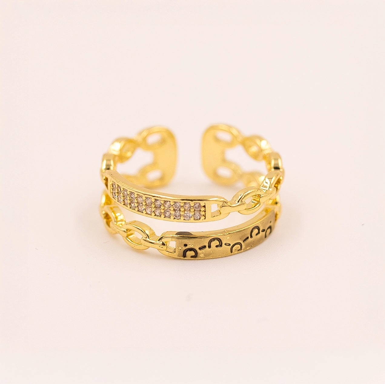 Diamond Double Layerd Ring