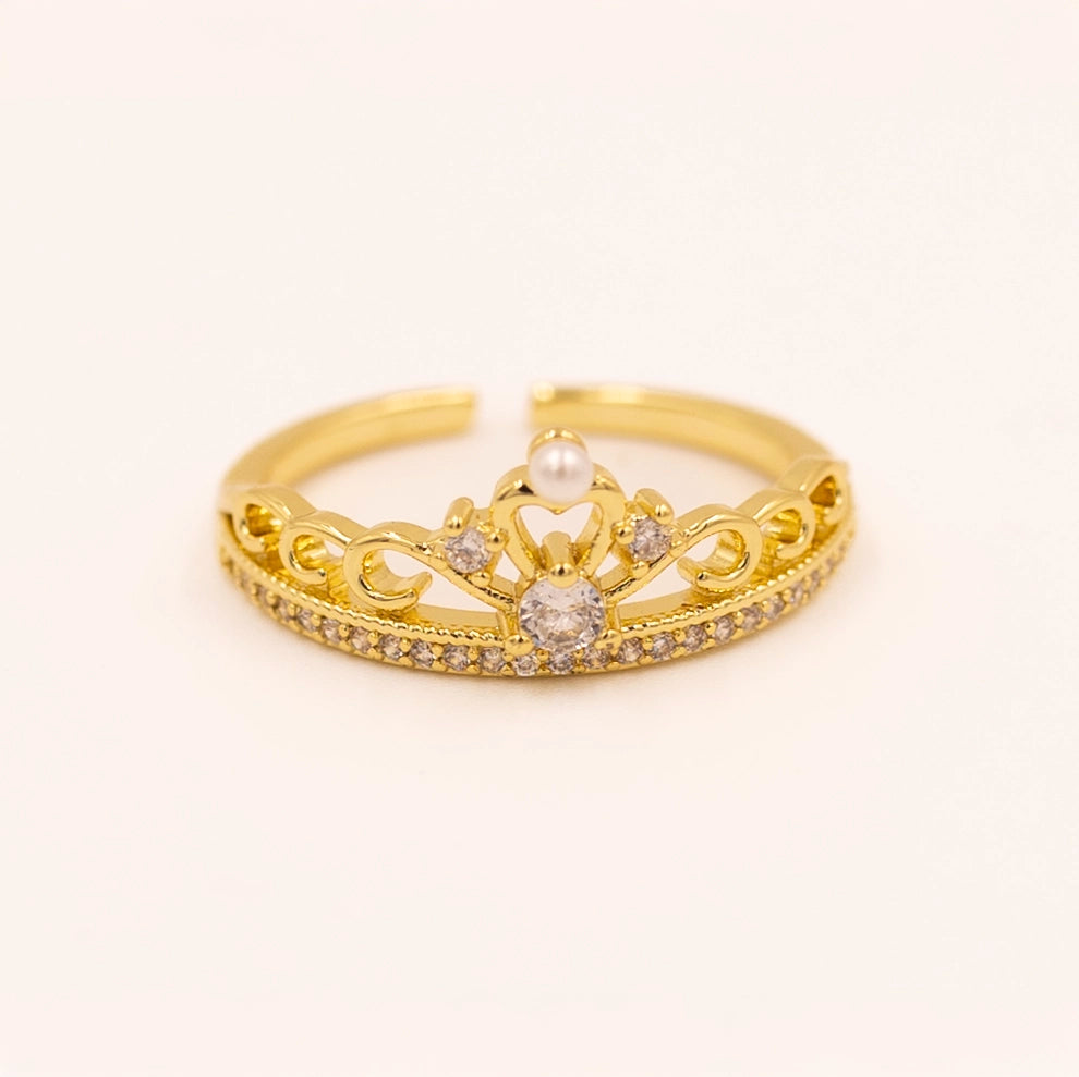 Queen Crown Adjustable Ring