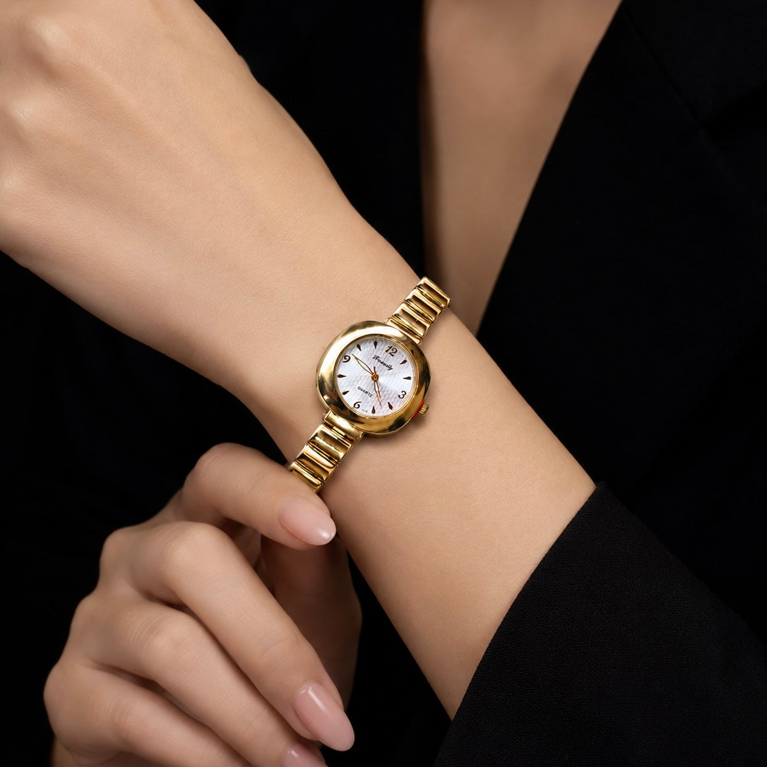 Golden Pearl Womens Watches