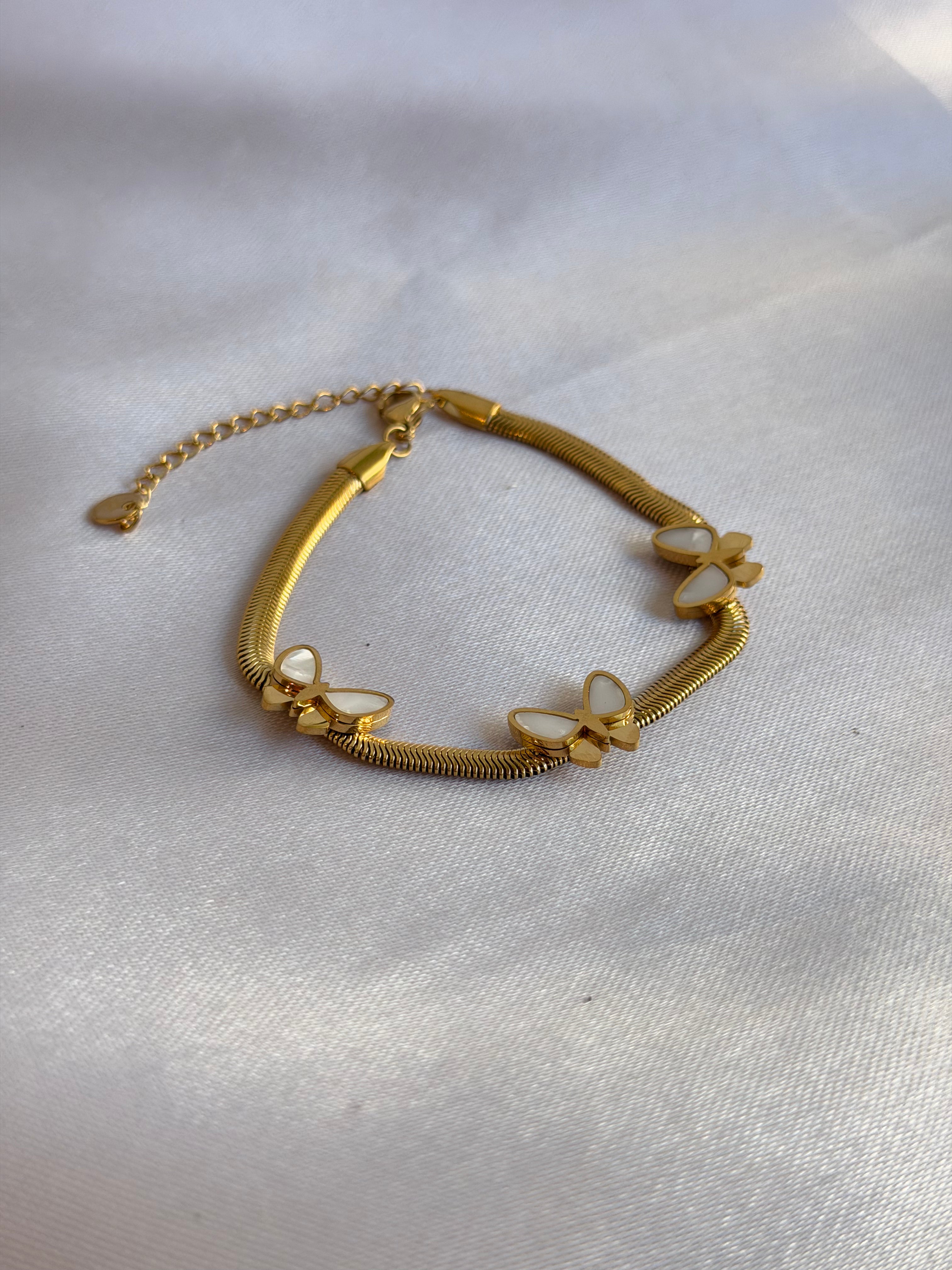 Golden Butterfly Bracelet