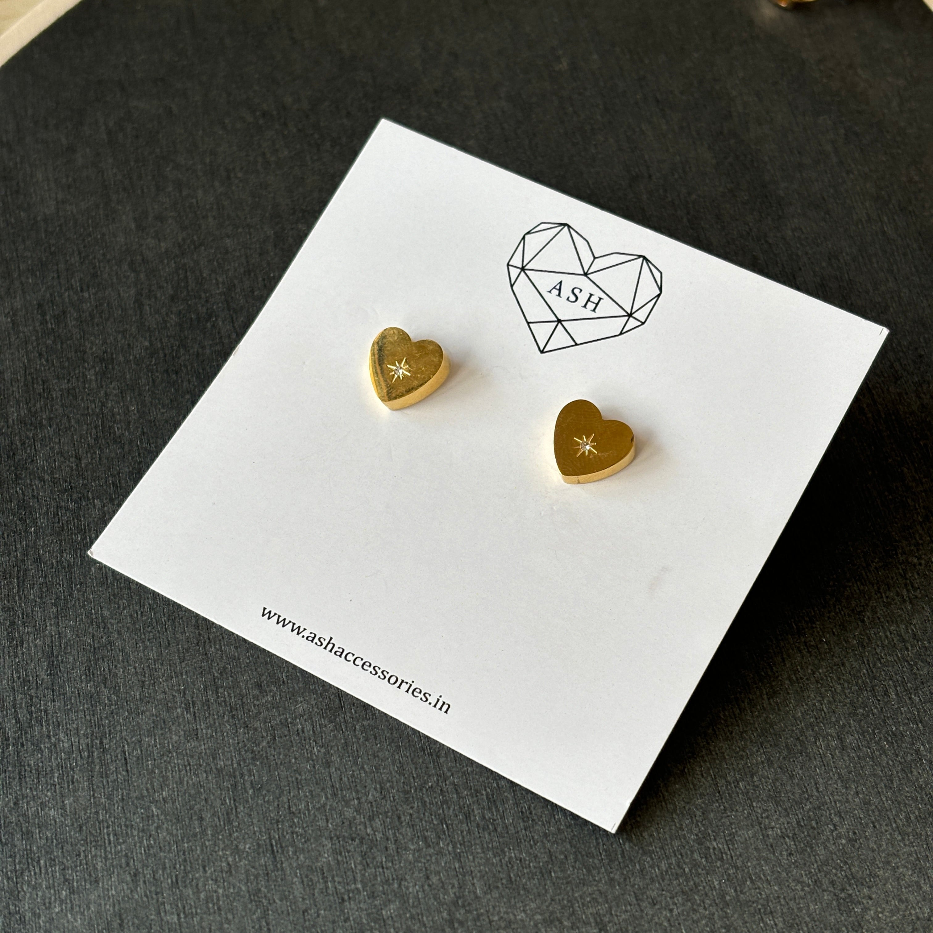 Stella Heart Studs