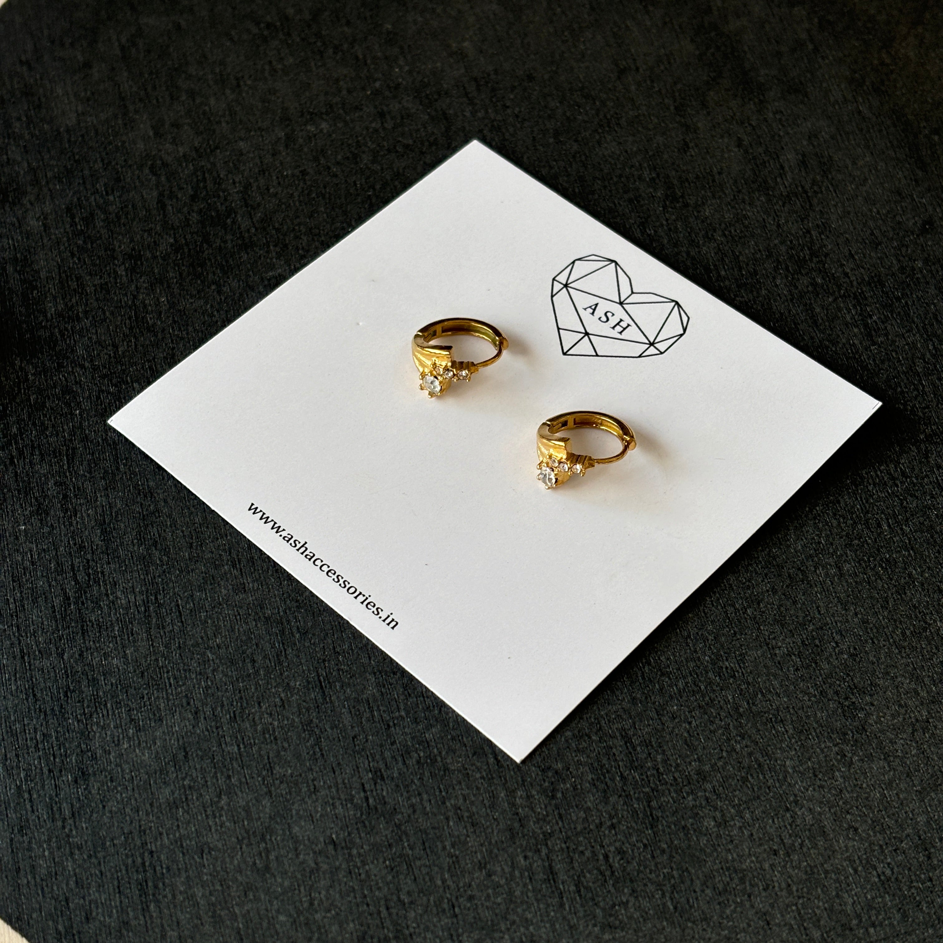 Aura  Gold Hoops Womens Earring