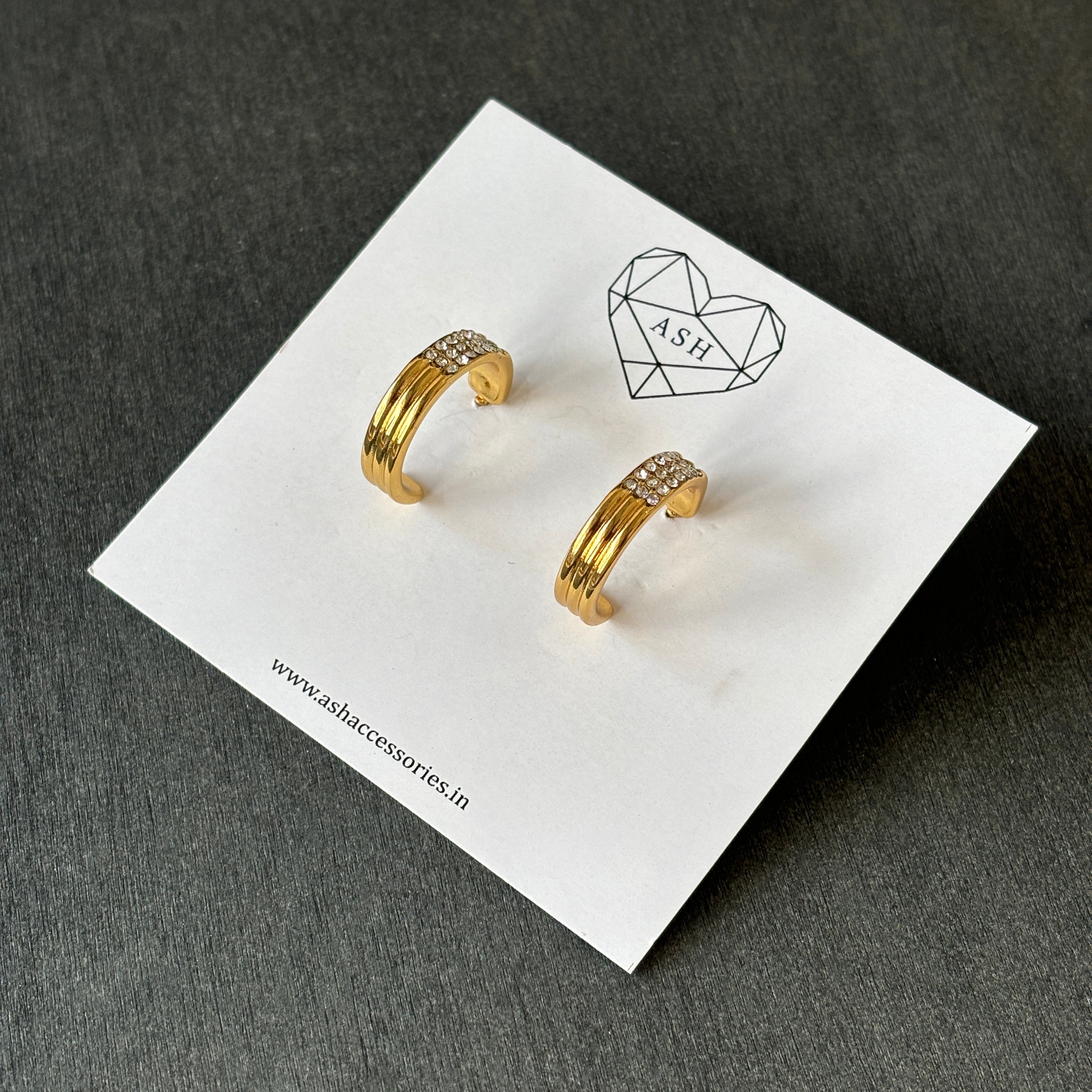 Fluted Tier Hoops