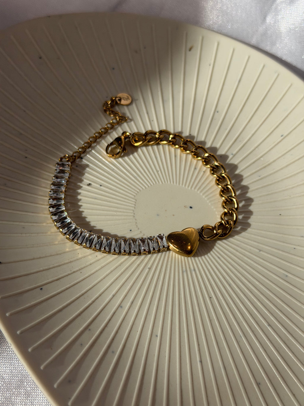 Golden Heart Duo  Bracelet