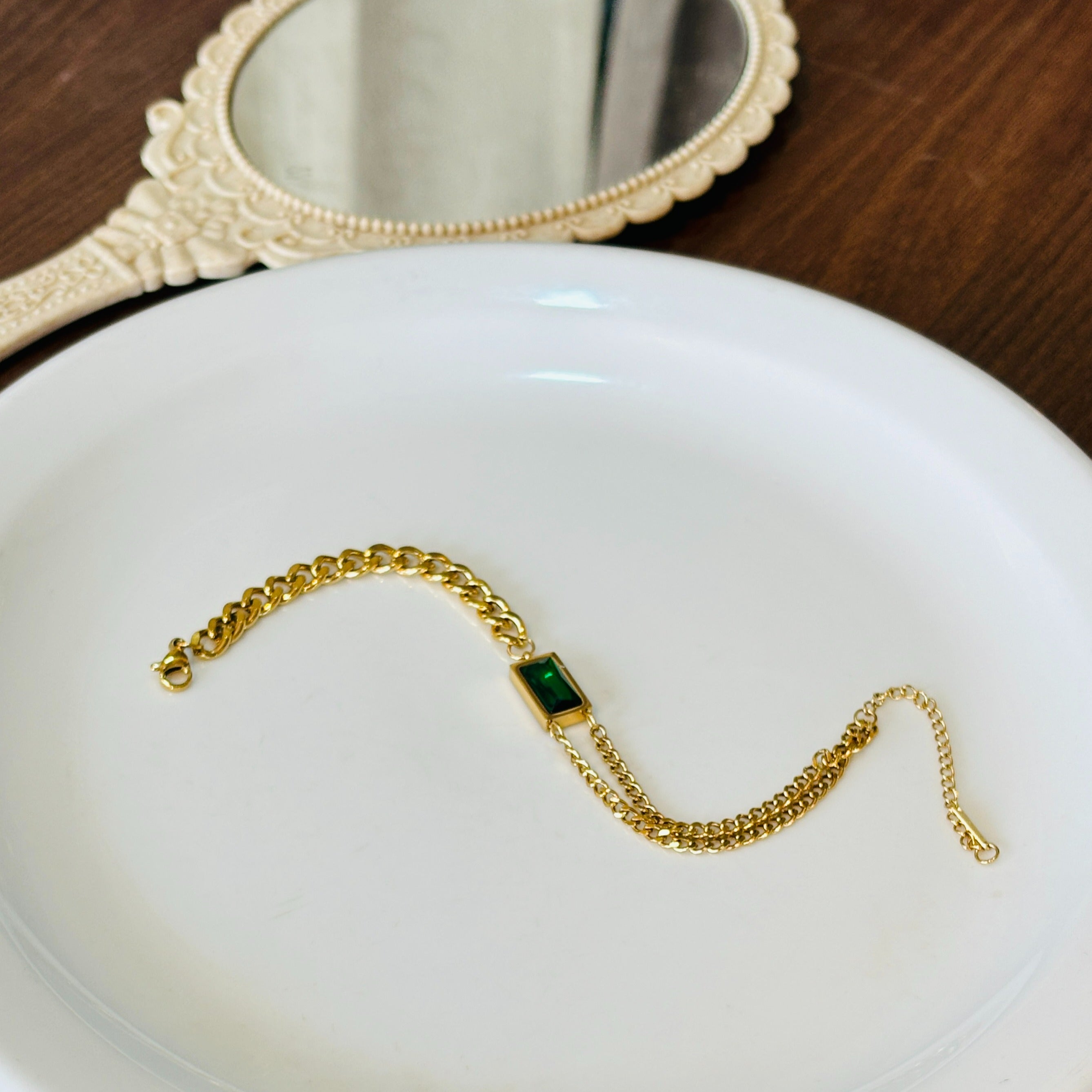 Green Dimond Bracelet