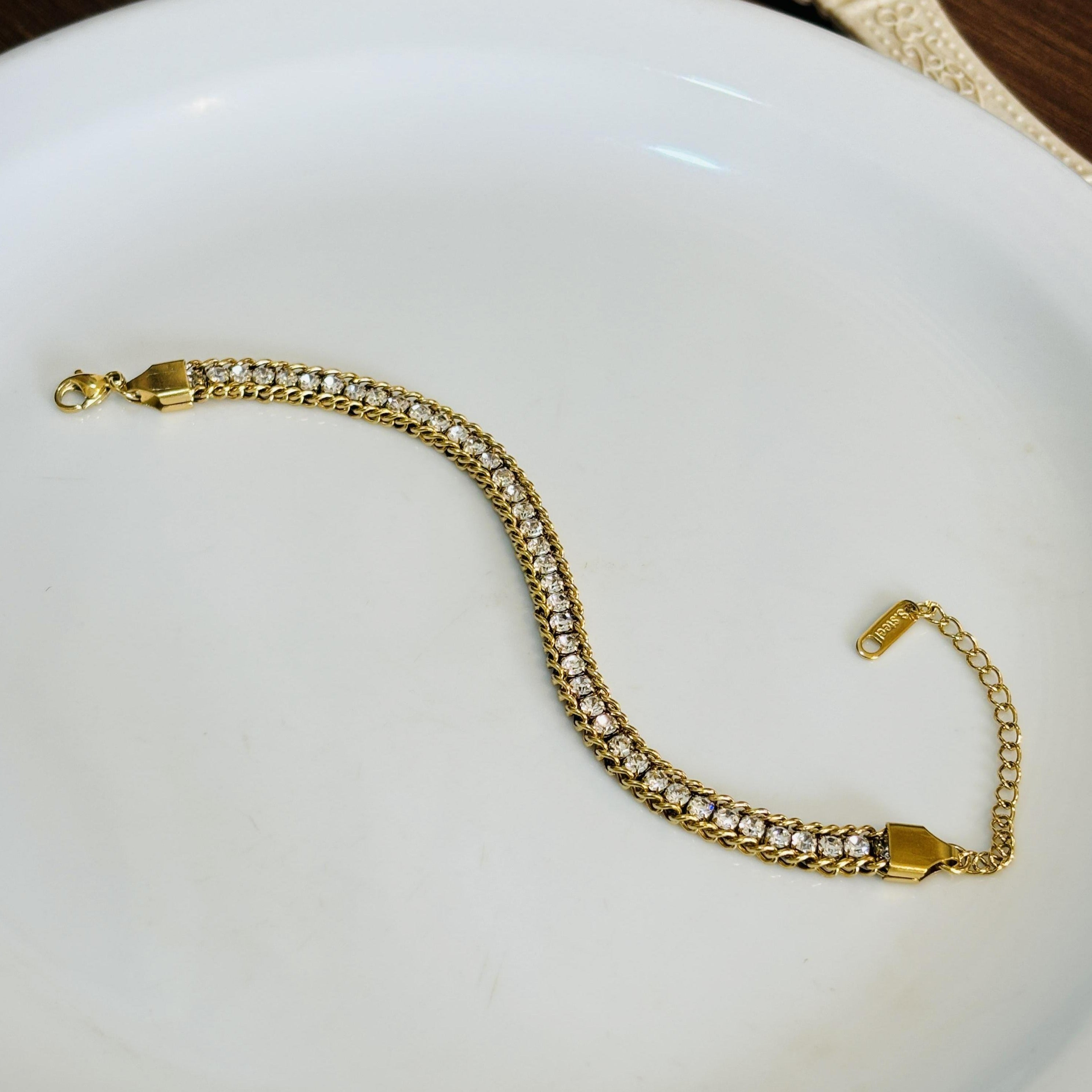 Stone With Chain Bracelet